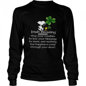 Snoopy Irish Blessing may your trouble less shirt 3