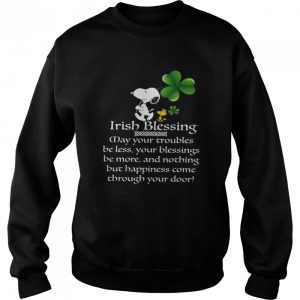 Snoopy Irish Blessing may your trouble less shirt 4