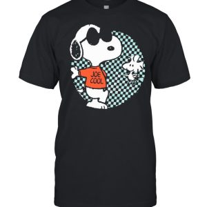 Snoopy Joe Cool And Woodstock Checkered Cartoon shirt 1