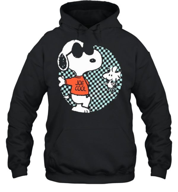 Snoopy Joe Cool And Woodstock Checkered Cartoon shirt