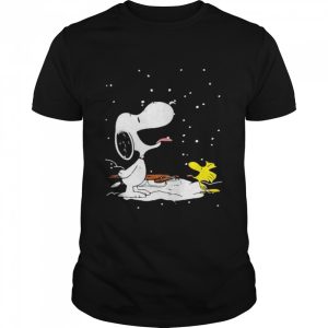 Snoopy Vs Woodstock Playing With Snow Shirt 1