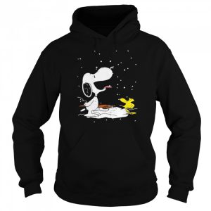 Snoopy Vs Woodstock Playing With Snow Shirt 5