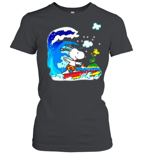 Snoopy Woodstock Surfing In Vacation 2021 shirt