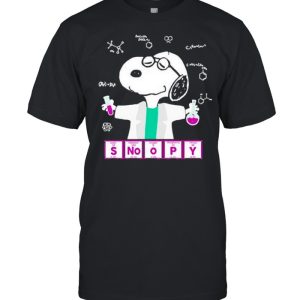 Snoopy chemistry lab shirt 1