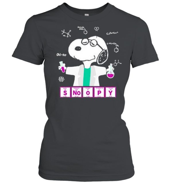 Snoopy chemistry lab shirt