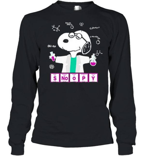 Snoopy chemistry lab shirt