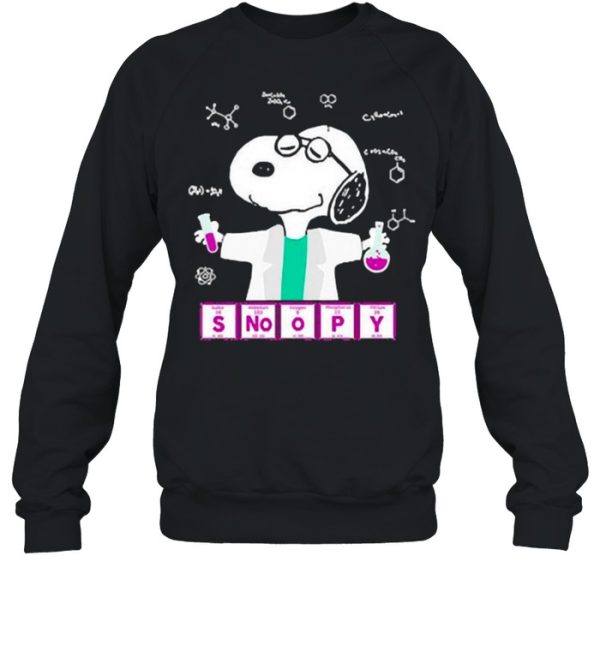 Snoopy chemistry lab shirt