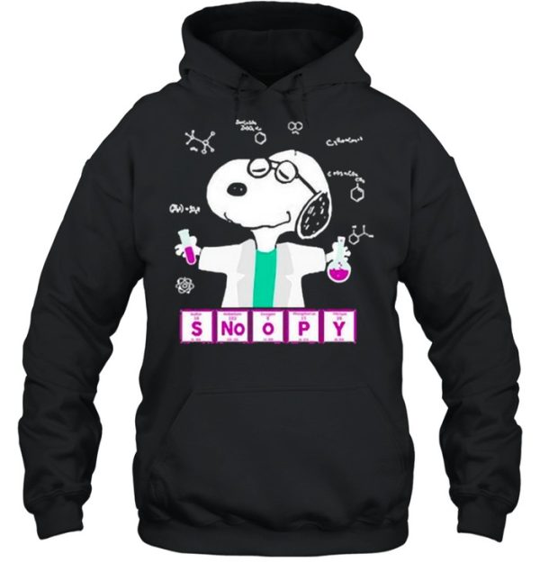 Snoopy chemistry lab shirt