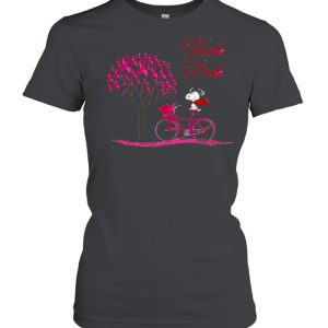 Snoopy think pink shirt