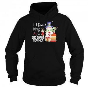 Snowman I Love Being A 2nd Grade Teacher Christmas Sweater Shirt 5