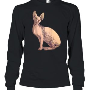 Sphynx Cat Art Hairless Cat Pet shirt 3