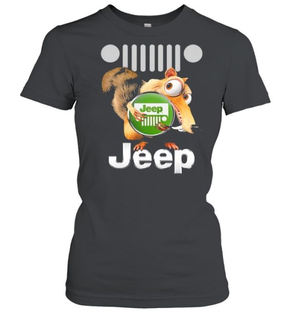 Squirrel Nuts With Logo Jeep Shirt