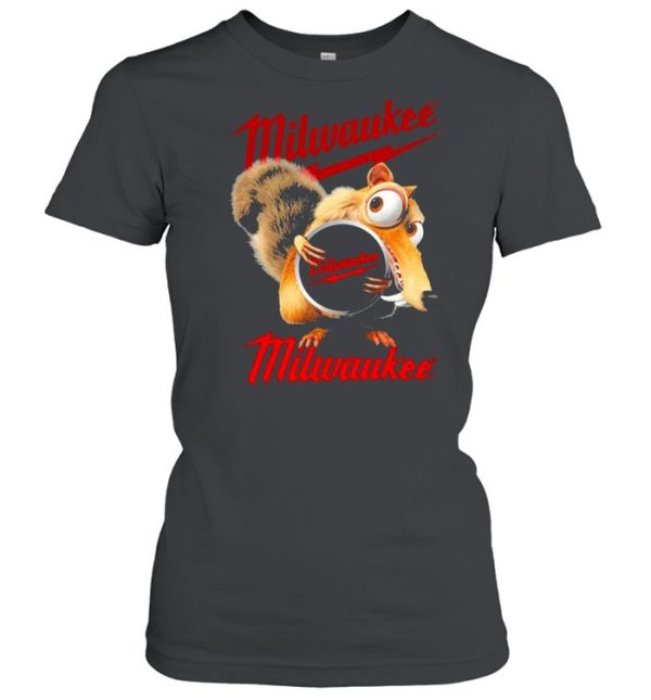 Squirrel W Nuts With Logo Milwaukee Shirt