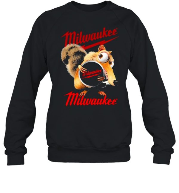 Squirrel W Nuts With Logo Milwaukee Shirt