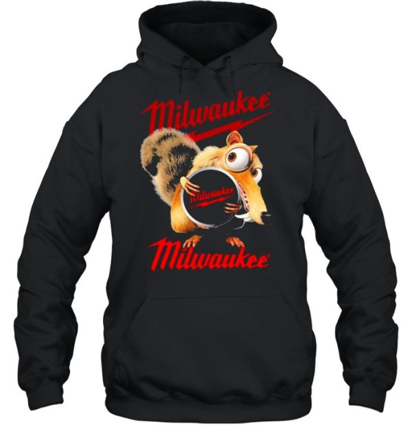 Squirrel W Nuts With Logo Milwaukee Shirt