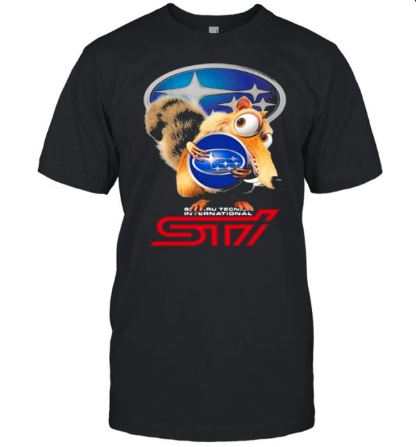 Squirrel W Nuts With Logo Sti International Shirt