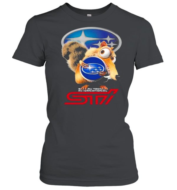 Squirrel W Nuts With Logo Sti International Shirt