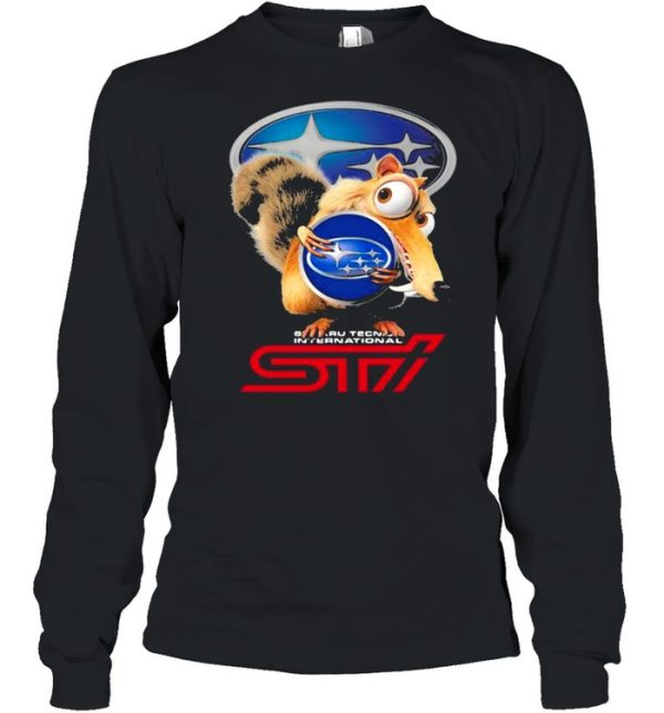 Squirrel W Nuts With Logo Sti International Shirt