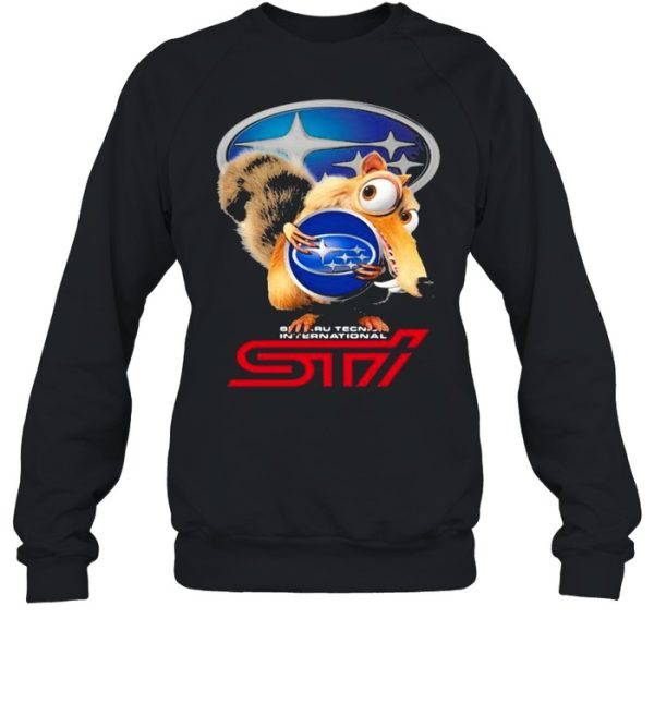 Squirrel W Nuts With Logo Sti International Shirt