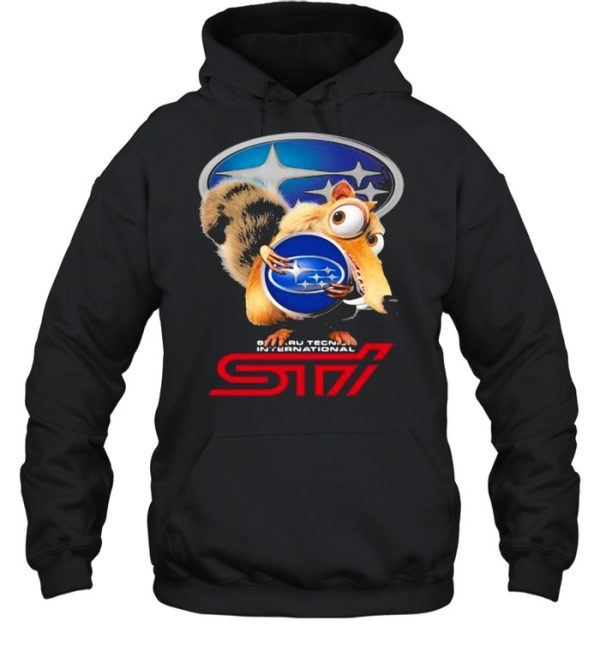 Squirrel W Nuts With Logo Sti International Shirt