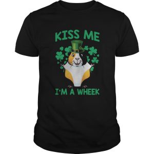 St Patricks Day Guinea pig kiss me Im a wheek shirt