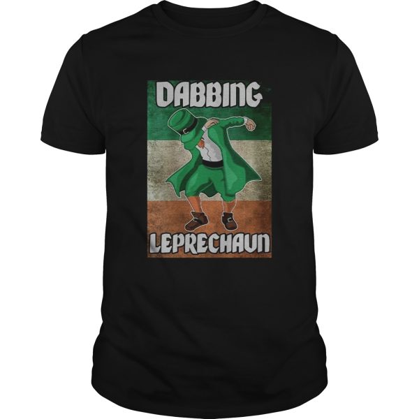 St Patricks Day Irish Flag Dabbing Leprechaun shirt