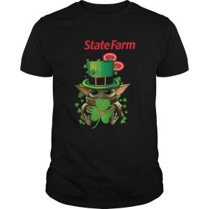 Star Wars Baby Yoda State Farm Shamrock St Patricks Day shirt
