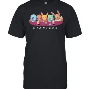 Starters pokemon cartoon shirt 1