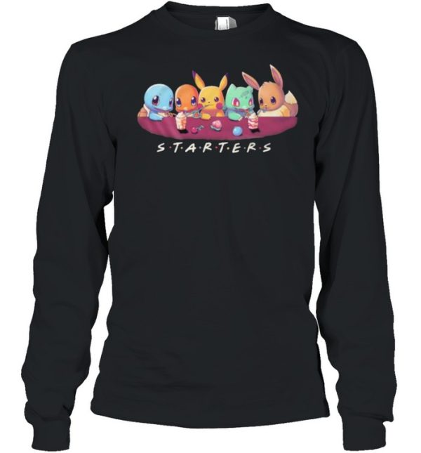 Starters pokemon cartoon shirt