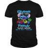 Stitch Autism ohana means family shirt