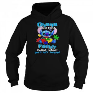 Stitch Autism ohana means family shirt 5