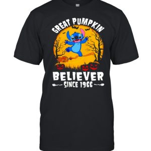 Stitch great pumpkin believer since 1966 Halloween shirt