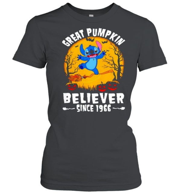 Stitch great pumpkin believer since 1966 Halloween shirt