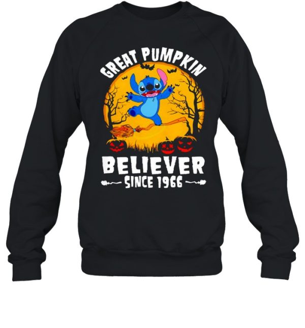 Stitch great pumpkin believer since 1966 Halloween shirt