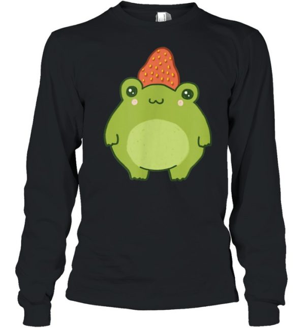 Strawberry Frog Pastel Kawaii Cottagecore Aesthetic Shirt