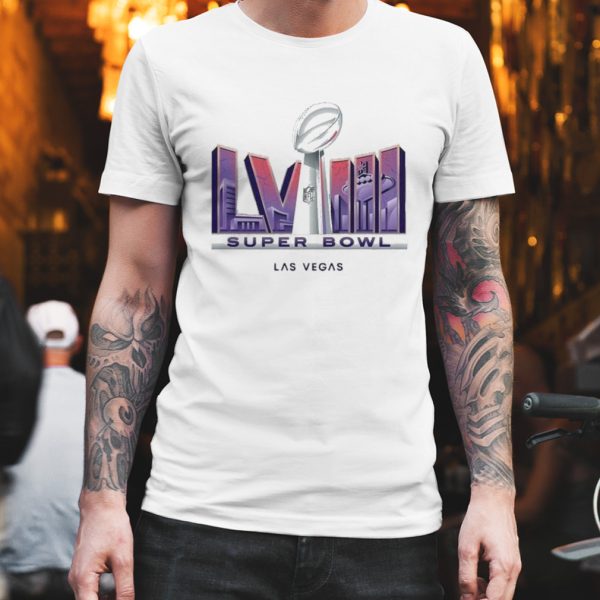 Super Bowl Lviii Las Vegas 2023-2024 Logo T-shirt