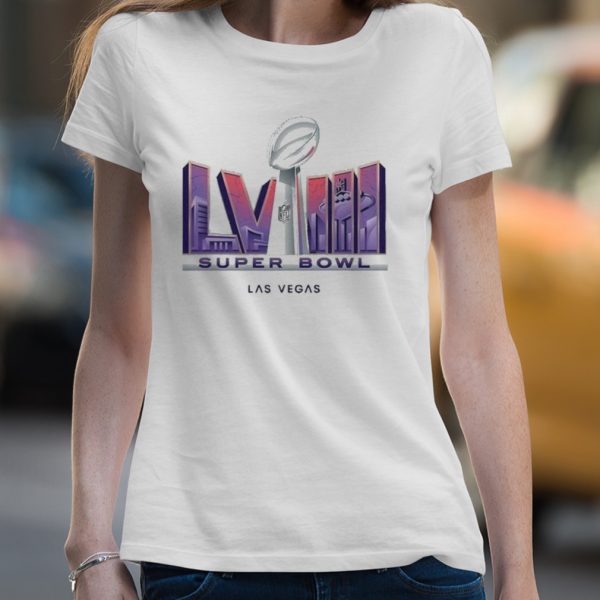 Super Bowl Lviii Las Vegas 2023-2024 Logo T-shirt