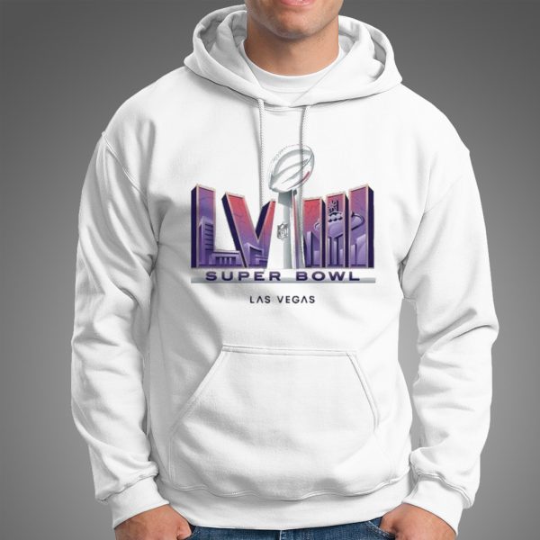 Super Bowl Lviii Las Vegas 2023-2024 Logo T-shirt