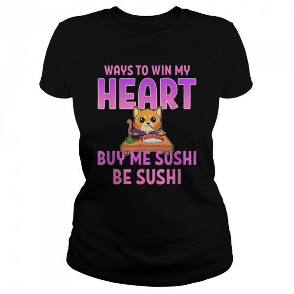 Sushi Cat Anime Figure Foodie T-Shirt