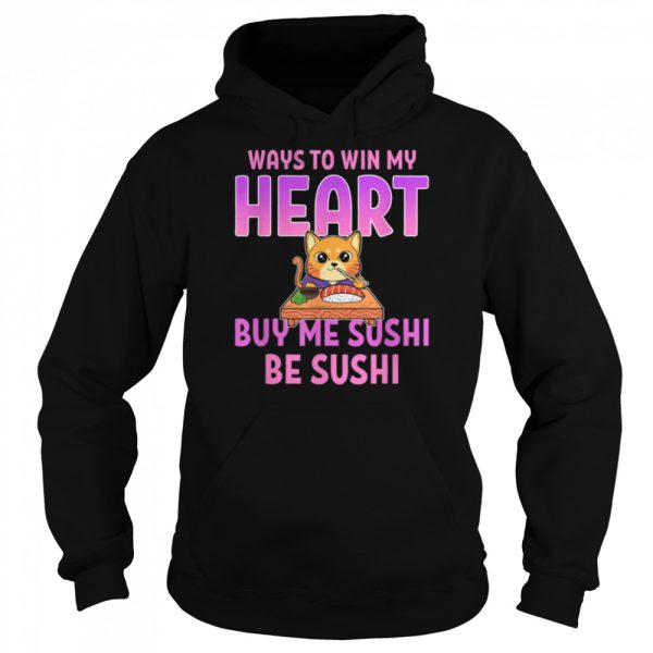 Sushi Cat Anime Figure Foodie T-Shirt