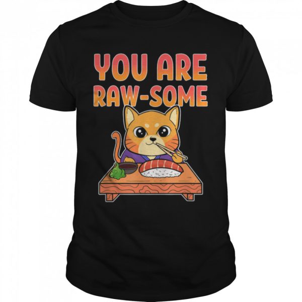 Sushi Cat Anime Figure T-Shirt