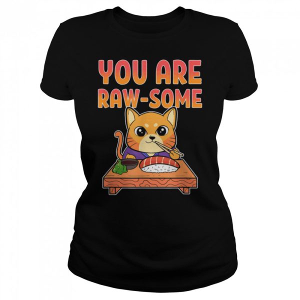 Sushi Cat Anime Figure T-Shirt