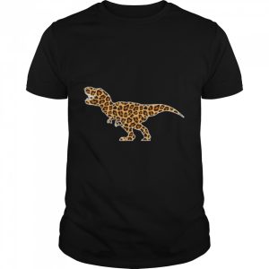 T REX Lover Pet Animal Print Leopard Girls Women Dinosaurs T Shirt 1