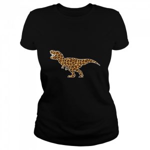 T REX Lover Pet Animal Print Leopard Girls Women Dinosaurs T Shirt 2