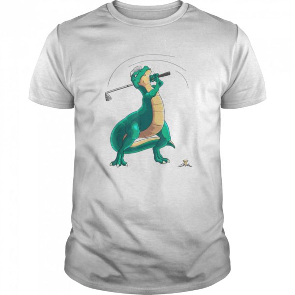 TRex Playing Golf Dino Ball Game Sports shirt