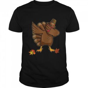 Thanksgiving Dabbing Turkey Boys Holidays Shirt 1