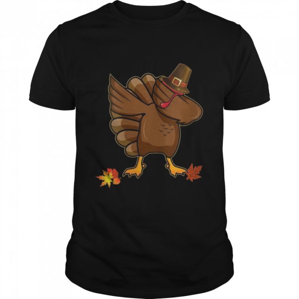 Thanksgiving Dabbing Turkey Boys Holidays Shirt