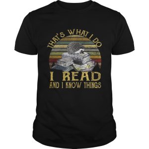 That’s what I do I read and I know things vintage shirt