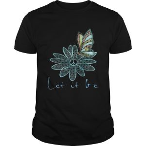 The Beatles Flower Butterfly Let It Be shirt