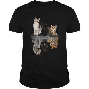 The Cats Water Mirror Reflection Tigers shirt